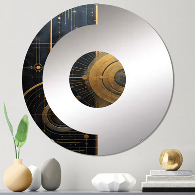 Gertude - Miroir mural demi-cercle