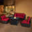 Laresha 4 - Person Patio Conversation Set with Cushions-31204078