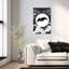 Flying Bat Full Moon Gothic Abstract Contemporary Bat Wildlife Landscape Wall Art Print by Nicholas - Print-1713623103