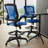 Mid-Back Mesh Ergonomic Drafting Chair with Foot Ring and Flip-Up Arms-564282557