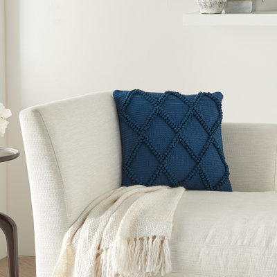 Coussin décoratif carré en coton et polyester avec insert Ascano 