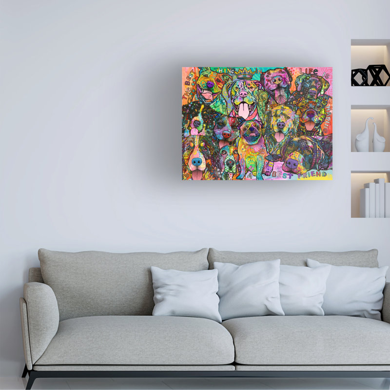 «Hassam Best Friends on Canvas» par Dean Russo, reproduction, H 18 po x l 24 po x P 2 po