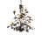 36" Wide Oak Leaf 9 Light Chandelier