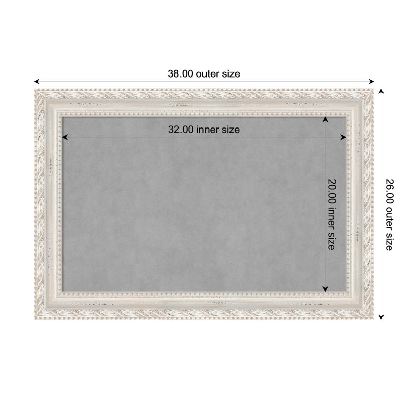 Tableau magnétique magnétique en métal, 26" H x 38" W x 2" D