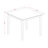 5 Piece Dining Table Set for 4 Includes a Square Kitchen Table and 4 Light Beige Linen Fabric Upholstered Parson Chairs, Linen White-967615959-967615958-1033272026