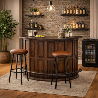 Curved Wooden Bar
