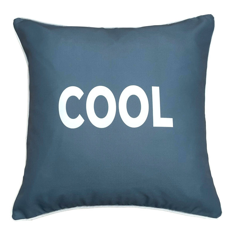 Aziz Cool Indoor / Outdoor Square Throw Cushion