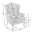 Upholstered Wingback Chair-1557988331