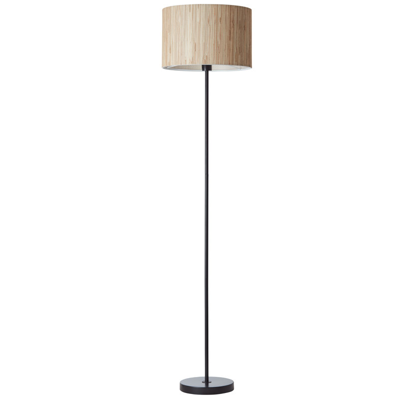 Avonlea 161.5cm Matt Black Traditional Floor Lamp