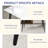Juvan Modern Rectangular Large Corner Of Sintered Stone Ceramics Dining Table With 4 Black Metal Legs-2102365706-2102365908