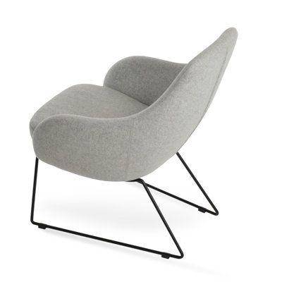 Chaise de réception en tissu l 26 po Gazel