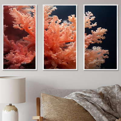 Under Water Colorful Coral Plant I - Coastal Coral Under Water, ensemble d'art sur toile