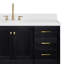 Ensemble de meuble-lavabo simple 60,25 po avec plateau en quartz Amariani-589019887-600730344