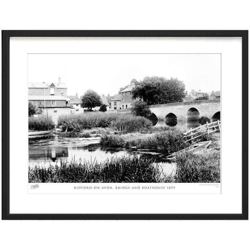 Bidford-on-Avon, Bridge And Boathouse 1899 by Francis Frith - Single Picture Frame Print, 28cm H x 36cm W x 2.3cm D