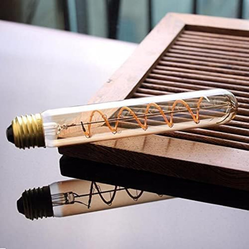 Shuttleworth 4W LED Vintage Edison Tube Light Bulb Amber
