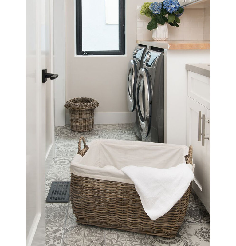 Ayriauna Hand Woven Laundry Basket with Handles