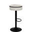 2 tabourets de bar en lin, pivotant à 360 ° et à hauteur réglable avec rangement pour tabouret rond de salle à manger de 2, comptoir de cuisine et