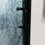 Portes de douche semi-bi noir mat, 33,61 - 35 3/8 po X P 69,84 po, verre transparent, aluminium pour portes élégantes et fonctionnelles en noir, avec contentement