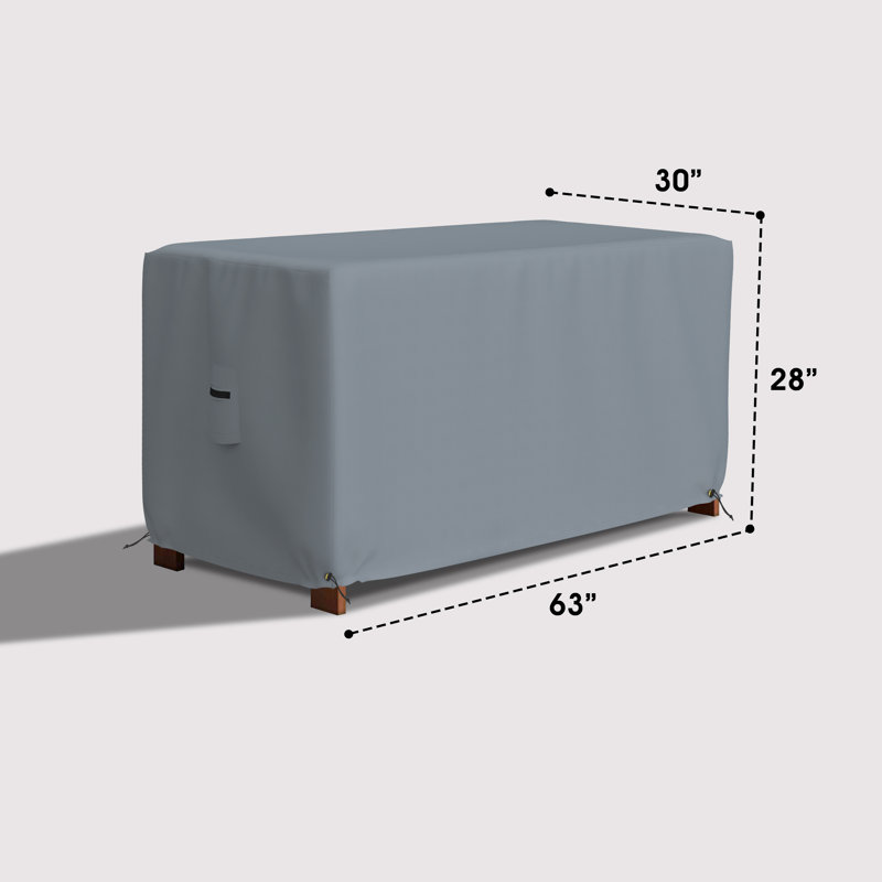 Outdoor Cover, 71.1cm H x 160cm W x 76.2cm D, Grey