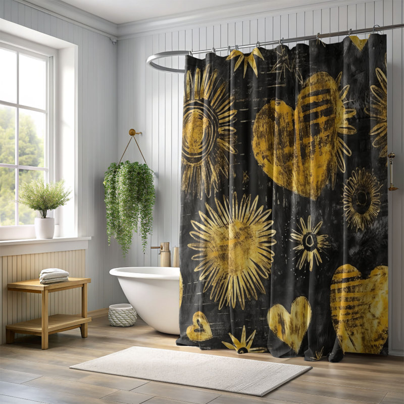 Rideau de douche Regal Romance - Premium, H 74 po x l 71 po