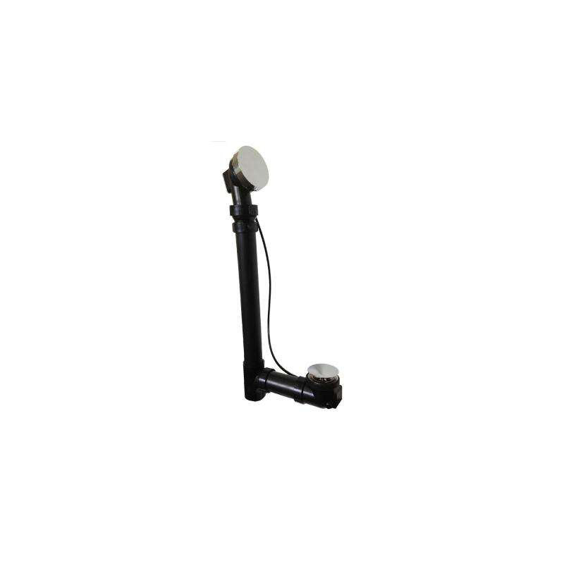 Clarissa 55'' L Soaking Bathtub, White, Polished Chrome