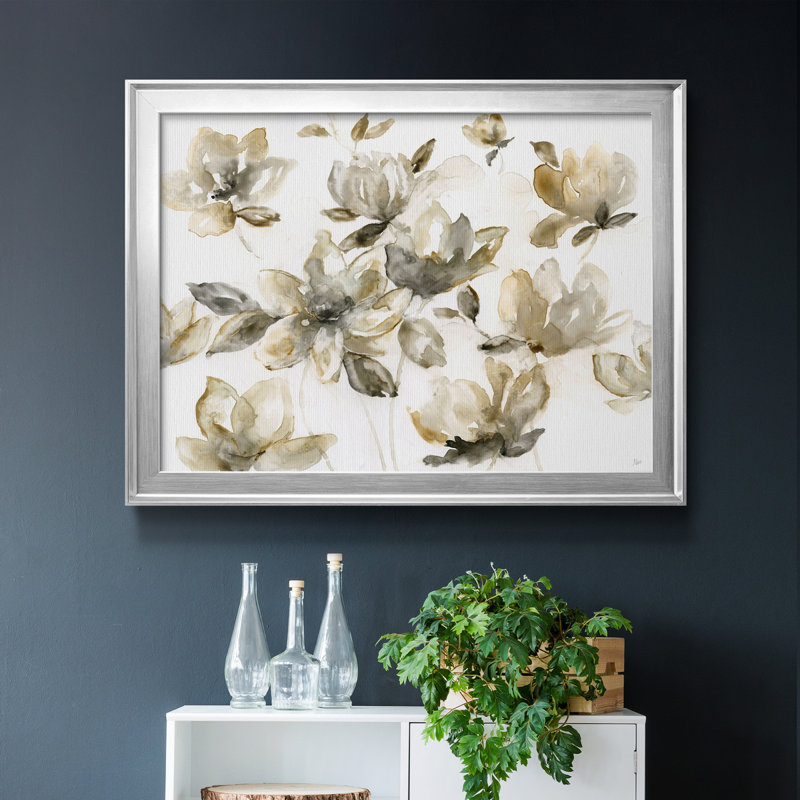 Natures Dance - peinture encadrée, H 22,5 po x l 30,5 po x P 1,5 po, Toile avec cadre argenté