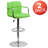 Chestertown Adjustable Bar Stools - Counter Height Barstools with Back and Armrest-31020305