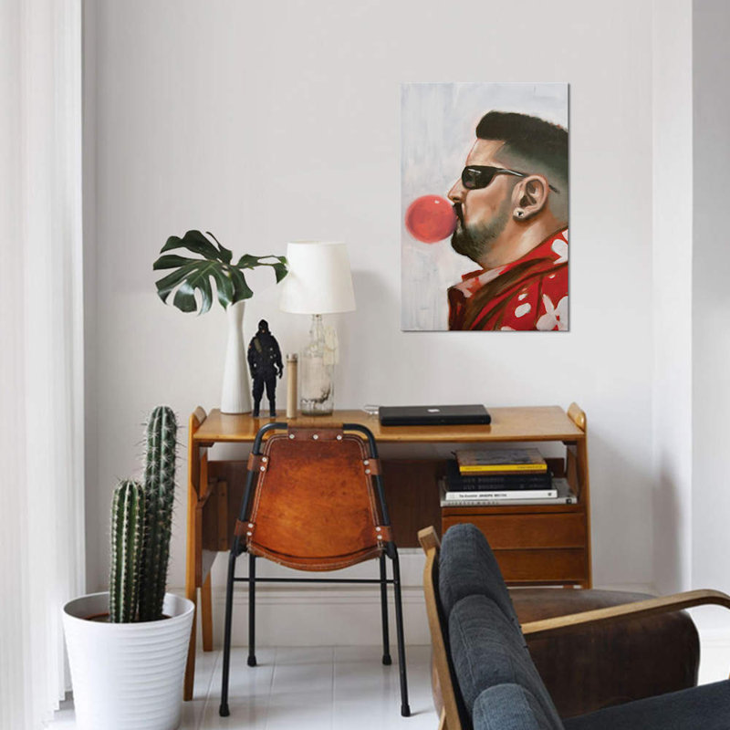 «The Barbers Crew I» par Alexander Grahovsky, impression sur toile tendue, H 26 po x l 18 po x P 1,5 po, Pas de tapis