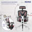 Chaise de bureau ergonomique Nouhaus, grande et haute chaise de bureau en filet avec appui-tête réglable, accoudoirs 4D et roulettes, chaise de bureau pivotante pivotante pour bureau à domicile-63888886