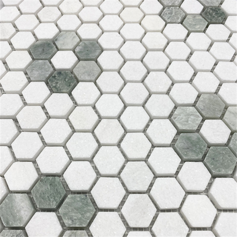 10" x 11" Marble Mosaic Sheet Subway Wall & Floor Tile