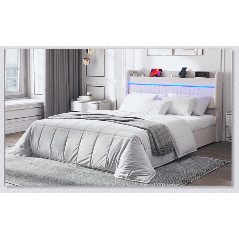 Beige Bed
