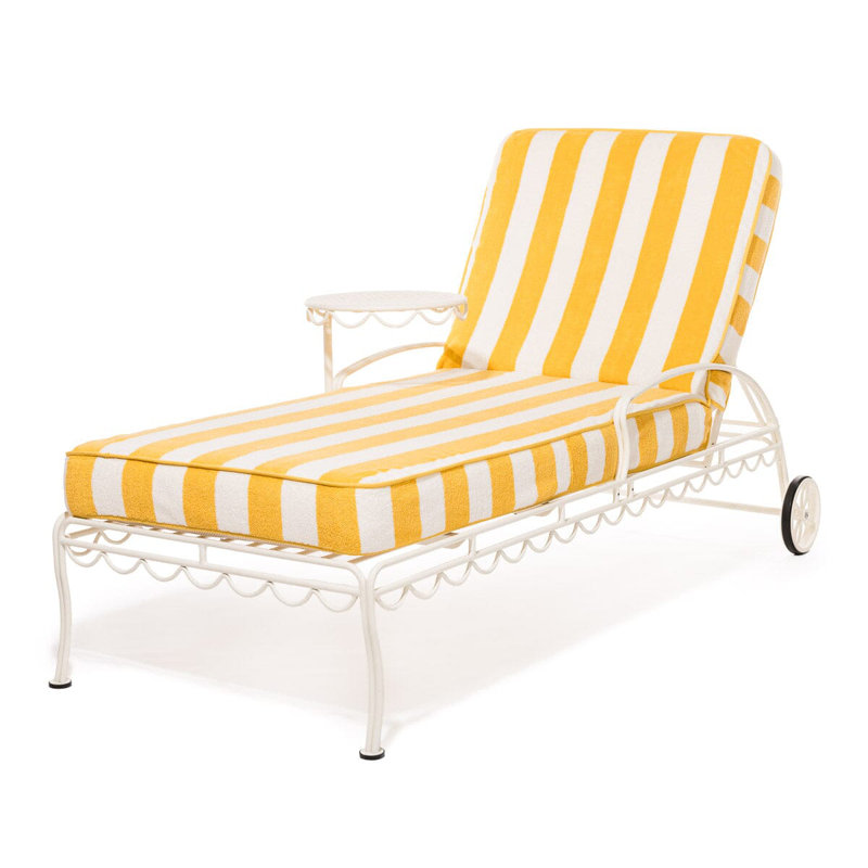 Serviette Lounger, Crew Mimosa - Rayures jaunes