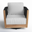 Aniston Teak Swivel Patio Chair with Sunbrella Cushions