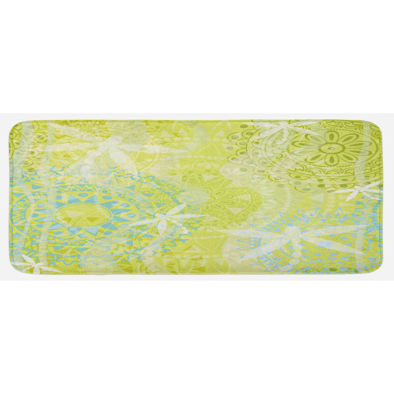 Tapis de cuisine libellule