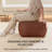Florence 16" Cognac Upholstered Pouf Ottoman-117301678
