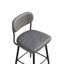 Ensemble de 2 tabourets de bar rotatifs à 360 ° avec tabourets de bar et coussins en cuir-150554599