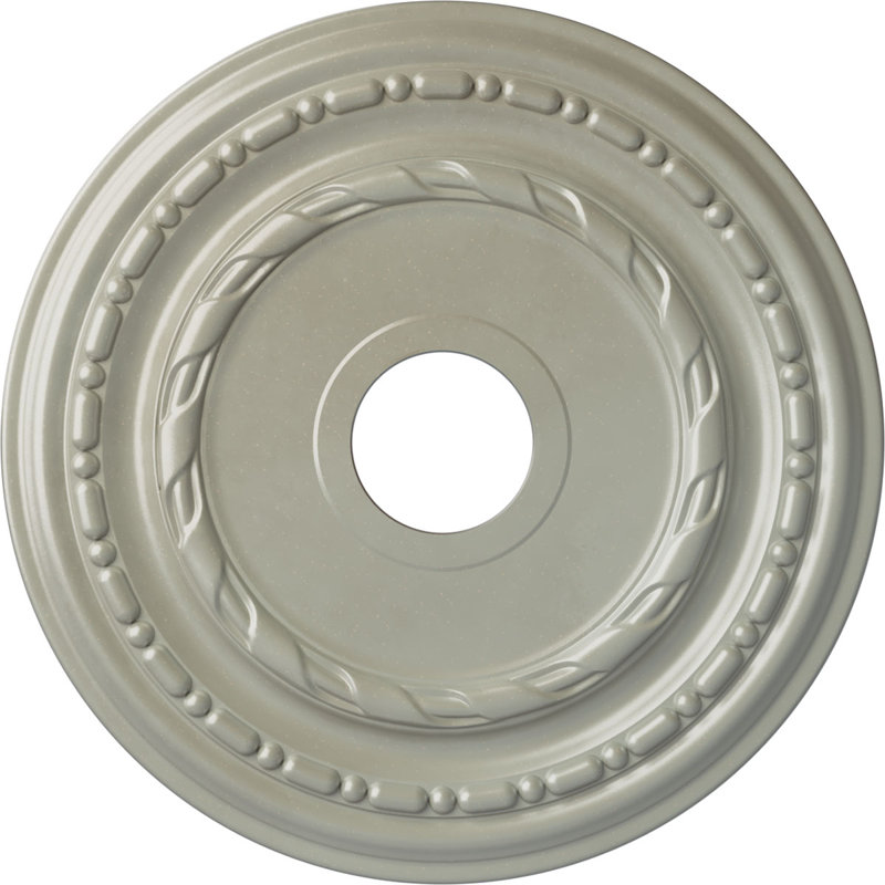 Médaillon de plafond Endurathane Dublin, DE 17 7/8 po x P 3 5/8 po x P 1 1/4 po (convient aux auvents jusqu'à 5 1/8 po), fini cuivre peint à la main