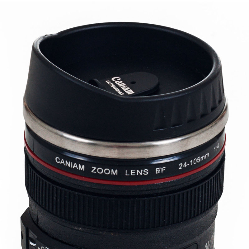 Verre pour appareil photo 12 oz. Tasse avec couvercle par Whetstone