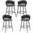 Upholstered Counter & Bar Stool With Curved Weaving Design (Set Of 4)-1570385083-1550991680-1570385082