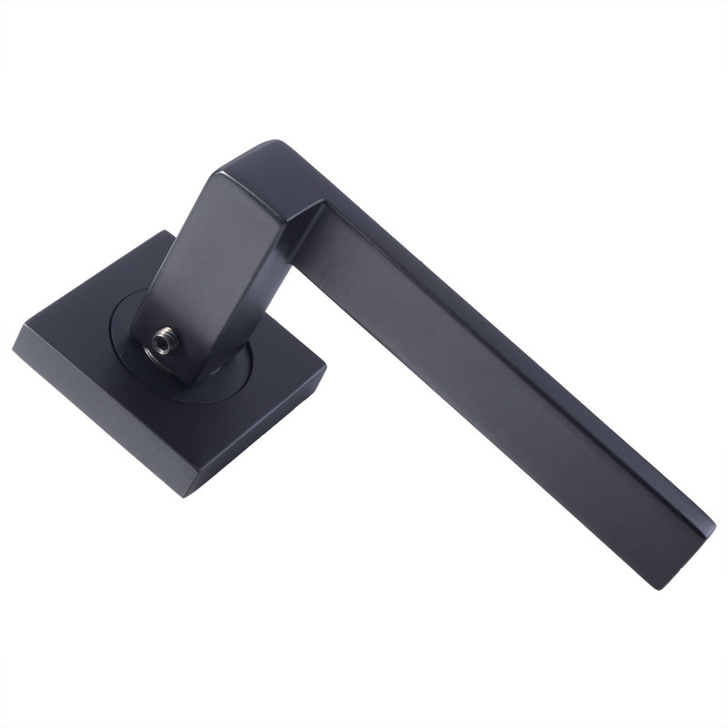 Serozzetta Latch Door Handle, Matt Black