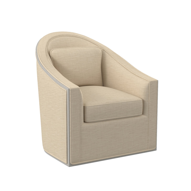 Fauteuil pivotant Academy, Bisque, Lin UV-Rollo