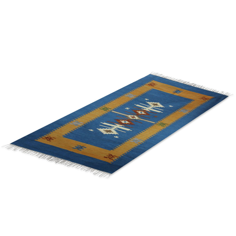 Wool Abstract Indoor Rug