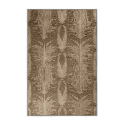 Machine Washable French Grey Area Rug
