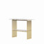 Console de cadre moderne en métal de luxe moderne, table d'entrée chic avec tablette de rangement pour le décor du salon