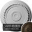 Médaillon de plafond Endurathane Terrones Butterfly, 17 7/8 po x P 3 7/8 po x P 1 po (convient aux auvents jusqu'à 3 7/8 po), finition platine peinte à la main-27785140