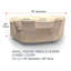 Housse pour ensemble de table et chaises de patio rondes Ivan-506206533