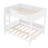 Full Size Bunk Bed with Storage Shelves and Bookshelf,Solid Pine Wood Bed Frame with Guardrails and Ladder,Detachable Bunk Beds Frame for Kids Bedroom,Guest Room,Convertible to 2 Single Beds,No Box Spring Needed,White.-2118412794-2118412792
