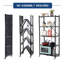 Aleandra 27.95'' W Steel Shelving Unit with Wheels-668587649