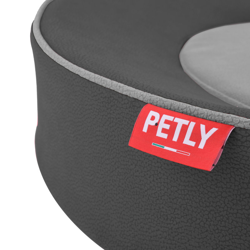 Orthopedic Microfibre Pet Bed, Dark Grey