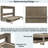 Murphy Bed With Vanity Desk, Center Mirror And 2 Side Drawers-981666112